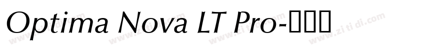 Optima Nova LT Pro字体转换